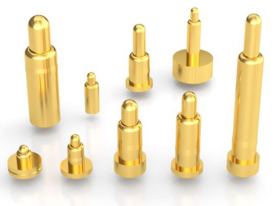 Gold plated spring loaded Pogo pins
