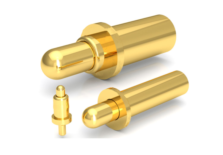 Подпружиненный штифт Pogo имеет гальваническое покрытие